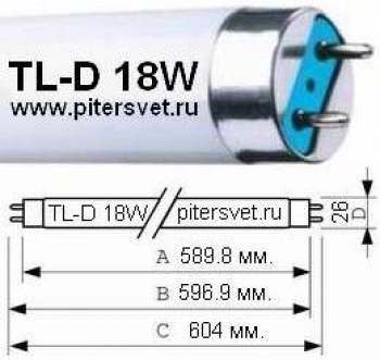 Philips TL-D 18W/54-765 G13