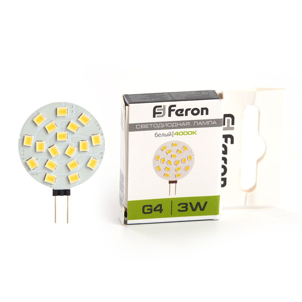 Лампа светодиодная Feron LB-16 G4 3W 4000K
