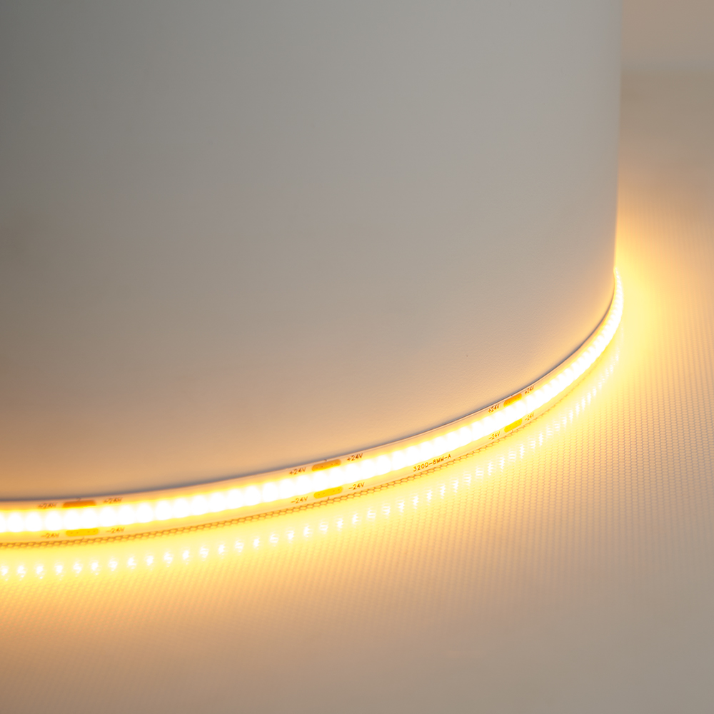 Светодиодная LED лента Feron LS530 320SMD(2110) 8Вт/м 24V 5000*8*1.8мм IP20, желтый