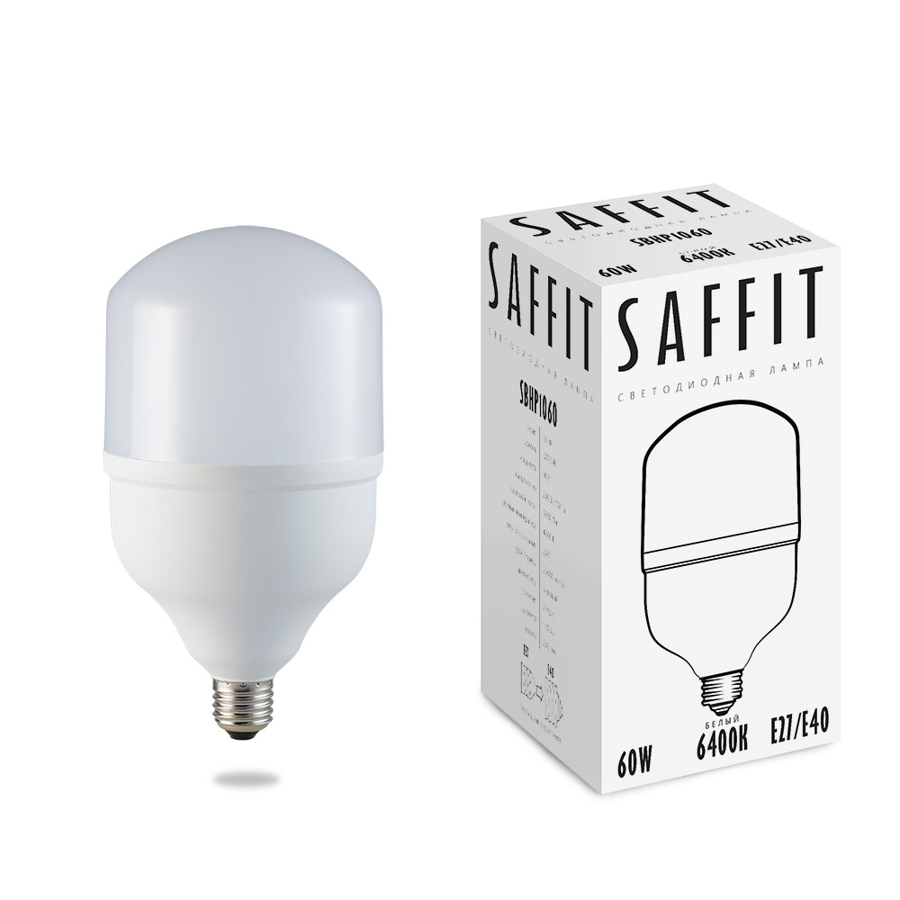 Лампа светодиодная SAFFIT SBHP1060 E27-E40 60W 6400K