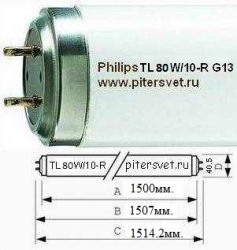 Philips TL 80W/10-R G13 SLV/25